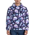 thumbnail image 1 of Fotbe Men's Hoodie with Skull crystal flower Pattern - Kangaroo Pocket Pullover Hooded Sweatshirt, Perfect for Daily Wear, Travel, and Home-X-Large, 1 of 7
