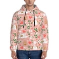 thumbnail image 1 of Fotbe Men's Hoodie with Swan And Flowers3 Pattern - Kangaroo Pocket Pullover Hooded Sweatshirt, Perfect for Daily Wear, Travel, and Home-X-Large, 1 of 7