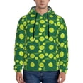 thumbnail image 1 of Fotbe Men's Hoodie with Tennis Balls Pattern - Kangaroo Pocket Pullover Hooded Sweatshirt, Perfect for Daily Wear, Travel, and Home-3X-Large, 1 of 7