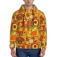 thumbnail image 1 of Fotbe Men's Hoodie with Thanksgiving Day Pattern - Kangaroo Pocket Pullover Hooded Sweatshirt, Perfect for Daily Wear, Travel, and Home-X-Large, 1 of 7