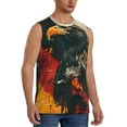 thumbnail image 1 of Fotbe Men's Ink Style Bald Eagle Print Men's Sleeveless Muscle Tank Tops Casual T-Shirts for Gym Workout Beach-Small, 1 of 8