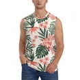 thumbnail image 1 of Fotbe Men's Lilies Flowers Print Men's Sleeveless Muscle Tank Tops Casual T-Shirts for Gym Workout Beach-Small, 1 of 8