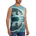 thumbnail image 1 of Fotbe Men's Polar Bear On Iceberg Print Men's Sleeveless Muscle Tank Tops Casual T-Shirts for Gym Workout Beach-3X-Large, 1 of 8
