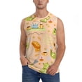 thumbnail image 1 of Fotbe Men's Scandinavian Style Hygge Print Men's Sleeveless Muscle Tank Tops Casual T-Shirts for Gym Workout Beach-Small, 1 of 8