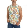 thumbnail image 1 of Fotbe Men's Simple Drawing Print Men's Sleeveless Muscle Tank Tops Casual T-Shirts for Gym Workout Beach-3X-Large, 1 of 8