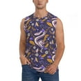 thumbnail image 1 of Fotbe Men's Snake And Floral Print Men's Sleeveless Muscle Tank Tops Casual T-Shirts for Gym Workout Beach-Small, 1 of 8