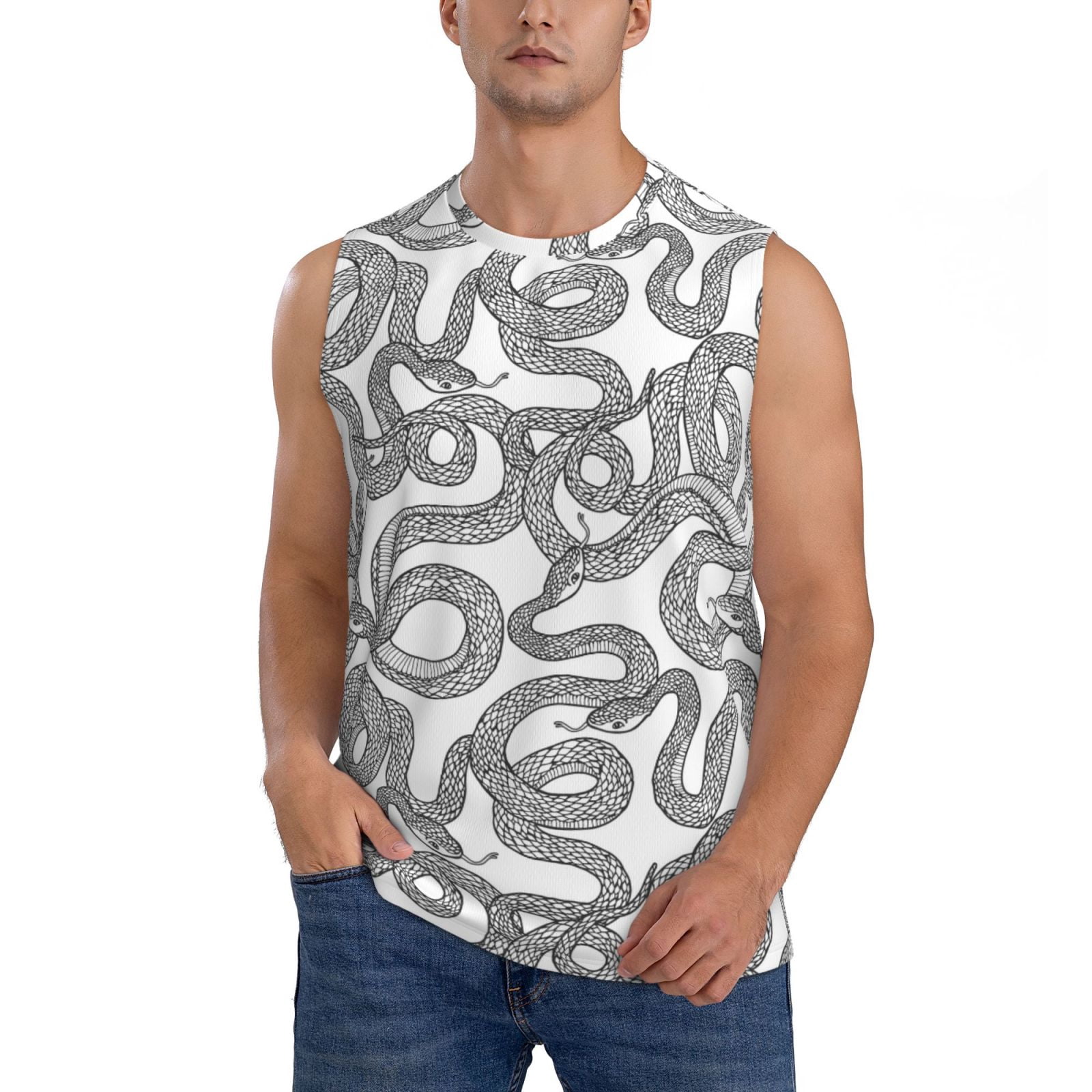 Snake Print Men's T-shirt main image 0