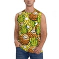 thumbnail image 1 of Fotbe Men's Tropical Summer Fruit Print Men's Sleeveless Muscle Tank Tops Casual T-Shirts for Gym Workout Beach-X-Large, 1 of 8