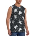 thumbnail image 1 of Fotbe Men's Turtle Print Men's Sleeveless Muscle Tank Tops Casual T-Shirts for Gym Workout Beach-3X-Large, 1 of 8