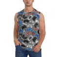 thumbnail image 1 of Fotbe Men's Video Game Print Men's Sleeveless Muscle Tank Tops Casual T-Shirts for Gym Workout Beach-Small, 1 of 8