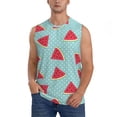 thumbnail image 1 of Fotbe Men's Watermelon Print Men's Sleeveless Muscle Tank Tops Casual T-Shirts for Gym Workout Beach-Medium, 1 of 8