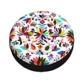 thumbnail image 1 of Fotbe Mexican Bright Style Spare Tire Cover Thickening Universal Fit for Jeep, Trailer, RV, SUV, Truck, Tough Tire Wheel Soft Cover-15 inch, 1 of 9
