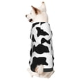 thumbnail image 1 of Fotbe Milk Cow Print Small Dog Sweater Hoodies Pet Grey Hooded Soft Fleece Sweatshirts with Pocket Fall Winter Puppy Cat Sweaters Warm Clothes-Large, 1 of 7