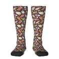 thumbnail image 1 of Fotbe Milk Tea print Women's Men's Novelty Crew Socks Cotton Socks Knee High Socks for Walking,Running,Nurses,Pregnancy, 1 of 9
