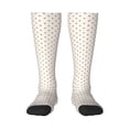 thumbnail image 1 of Fotbe Minimalist Crosshatch Dots print Women's Men's Novelty Crew Socks Cotton Socks Knee High Socks for Walking,Running,Nurses,Pregnancy, 1 of 8
