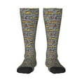 thumbnail image 1 of Fotbe Modern Excavator print Women's Men's Novelty Crew Socks Cotton Socks Knee High Socks for Walking,Running,Nurses,Pregnancy, 1 of 8