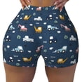 thumbnail image 1 of Fotbe Modern Modern Excavator Seamless Shorts, Womens Workout Shorts High Waist Stretch Booty Short for Gym/Yoga/Running/Biking-Medium, 1 of 9