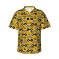thumbnail image 1 of Fotbe Modern Truck Hawaiian Shirt for Men Unisex Summer Beach Casual Short Sleeve Cotton Linen Button Down Shirts-3X-Large, 1 of 5