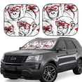 thumbnail image 1 of Fotbe Monkey 2-Piece Car Windshield Sun Shade | Sun Blocker for Car Windshield | Foldable Automotive Interior Accessories for Sun Protection-Small, 1 of 7