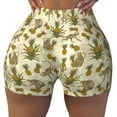 thumbnail image 1 of Fotbe Monkeys and Pinealpples Seamless Shorts, Womens Workout Shorts High Waist Stretch Booty Short for Gym/Yoga/Running/Biking-Small, 1 of 9