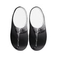 thumbnail image 1 of Fotbe Monochrome Leopard Horse Pattern Women's Fuzzy Curly Fur Memory Foam Loafer Slippers Indoor Outdoor Slippers Winter Home Shoes-37/38, 1 of 7