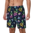 thumbnail image 1 of Fotbe Monster Pizza Men’s Swim Trunks Quick Dry Swim Shorts Board Shorts with Mesh Lining-3X-Large, 1 of 6