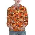 thumbnail image 1 of Fotbe Monster Truck,Truck Cartoon Pattern Womens Long Sleeve Hoodie, Pullover Hooded Sweatshirt, Kangaroo Pocket Hoodie with Eye-catching Drawstrings-Small, 1 of 7