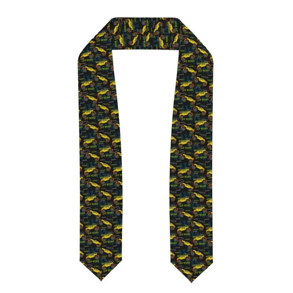 Fotbe Monster Truck1 Printed Class of 2024 Graduation Stole
