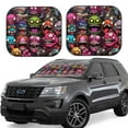 thumbnail image 1 of Fotbe Monstrous Cartoon Characters 2-Piece Car Windshield Sun Shade | Sun Blocker for Car Windshield | Foldable Automotive Interior Accessories for Sun Protection-Medium, 1 of 1