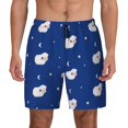 thumbnail image 1 of Fotbe Moon Lamb Men’s Swim Trunks Quick Dry Swim Shorts Board Shorts with Mesh Lining-X-Large, 1 of 9