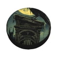thumbnail image 1 of Fotbe MoonNight Sky Crow Spare Tire Cover Thickening Universal Fit for Jeep, Trailer, RV, SUV, Truck, Tough Tire Wheel Soft Cover-15 inch, 1 of 8