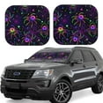 thumbnail image 1 of Fotbe Multi-colored Spiders 2-Piece Car Windshield Sun Shade | Sun Blocker for Car Windshield | Foldable Automotive Interior Accessories for Sun Protection-Small, 1 of 7