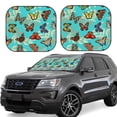 thumbnail image 1 of Fotbe Multicolored Butterflies 2-Piece Car Windshield Sun Shade | Sun Blocker for Car Windshield | Foldable Automotive Interior Accessories for Sun Protection-Large, 1 of 7