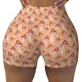 thumbnail image 1 of Fotbe Mushroom Seamless Shorts, Womens Workout Shorts High Waist Stretch Booty Short for Gym/Yoga/Running/Biking-, 1 of 1