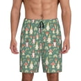thumbnail image 1 of Fotbe Mushrooms And Rainbows Pajama Shorts for Men, Men's Pajama Bottoms, Sleepwear,Short Pajama Pants-3X-Large, 1 of 9