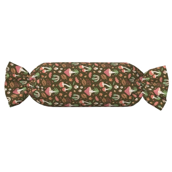 Fotbe Mushrooms and Autumn Pattern Cervical Neck Pillow, Candy Pillow, Roll Foam Pillows, Bolster Pillow, Round Neck Pillows Support for Sleeping | Bolster Pillow