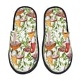 thumbnail image 1 of Fotbe Mushrooms Gnomes Pattern Women's Fuzzy Slippers Plush Slippers Fluffy Winter House Shoes Indoor and Outdoor-Medium, 1 of 8