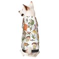 thumbnail image 1 of Fotbe Mushrooms Print Small Dog Sweater Hoodies Pet Grey Hooded Soft Fleece Sweatshirts with Pocket Fall Winter Puppy Cat Sweaters Warm Clothes-XX-Large, 1 of 7