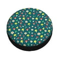 thumbnail image 1 of Fotbe Mushrooms Spare Tire Cover Thickening Universal Fit for Jeep, Trailer, RV, SUV, Truck, Tough Tire Wheel Soft Cover-15 inch, 1 of 8