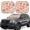 thumbnail image 1 of Fotbe Mushrooms2 2-Piece Car Windshield Sun Shade | Sun Blocker for Car Windshield | Foldable Automotive Interior Accessories for Sun Protection-Large, 1 of 7