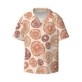 thumbnail image 1 of Fotbe Mushrooms2 print Short Sleeve Button Down Shirts for Men Casual Summer Beach Wrinkle Free Shirt-Small, 1 of 7