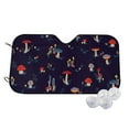 thumbnail image 1 of Fotbe Mushrooms3 Car Windshield Sunshade | Sun Visor Protector Front Window Shade, Keeps Out UV Rays, Keeps Your Vehicle Cool-Medium, 1 of 7