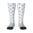 thumbnail image 1 of Fotbe Music Shark print Women's Men's Novelty Crew Socks Cotton Socks Knee High Socks for Walking,Running,Nurses,Pregnancy, 1 of 9