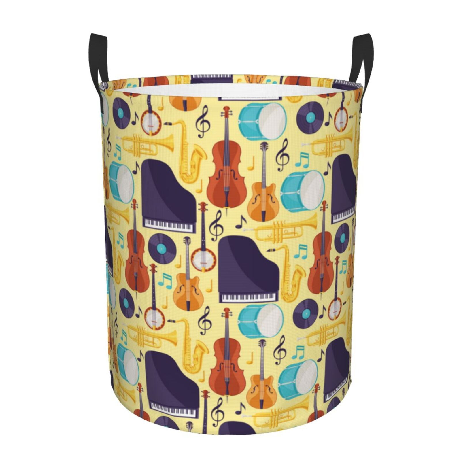 Wash Bucket String Instruments Fotbe Musical Instruments Laundry Basket with Handles, Waterproof Large ...