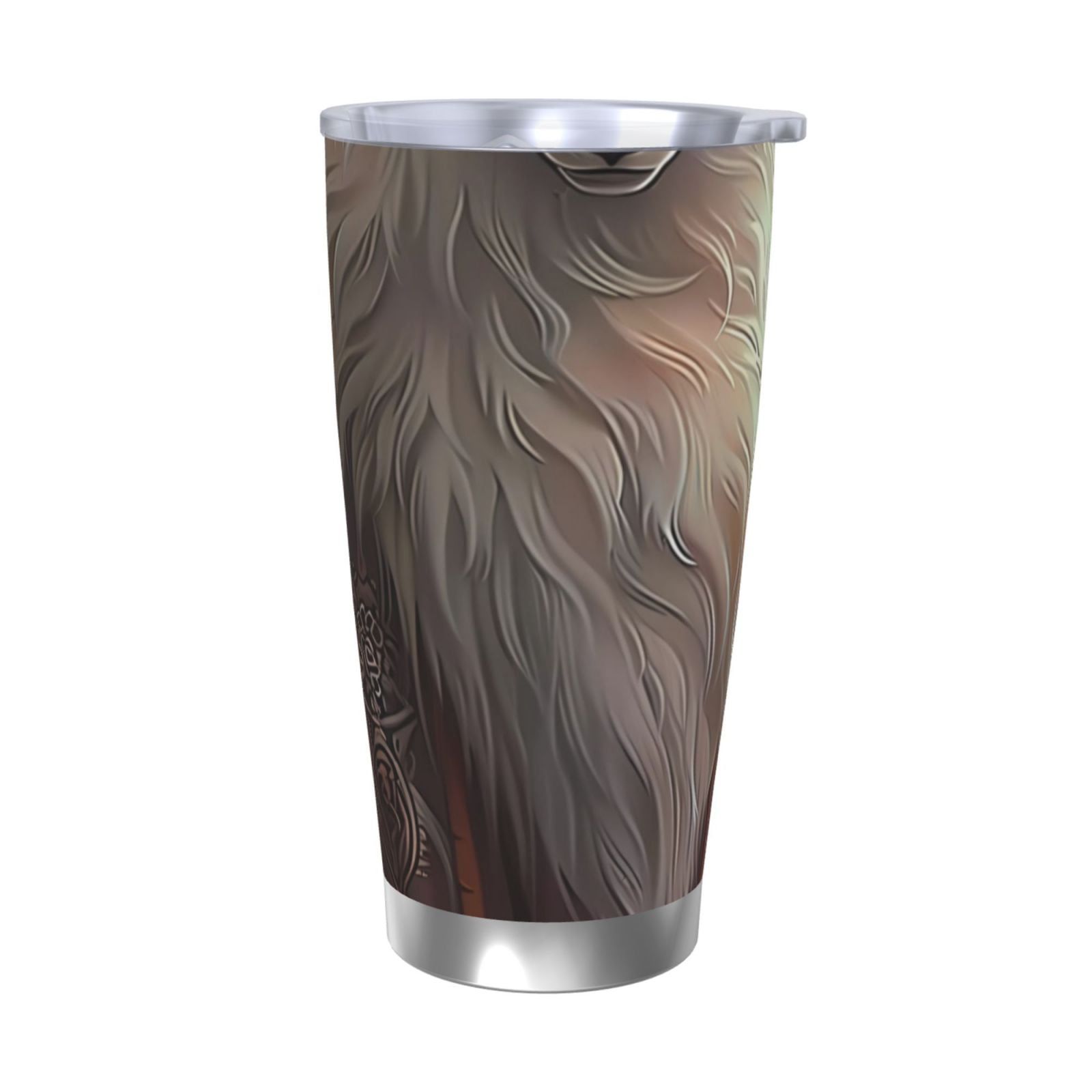 Fotbe Mystic Fox With Halo Pattern 20 oz Tumbler Stainless Steel Vacuum