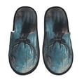 thumbnail image 1 of Fotbe Mystical Forest Elk Pattern Women's Fuzzy Slippers Plush Slippers Fluffy Winter House Shoes Indoor and Outdoor-Large, 1 of 8
