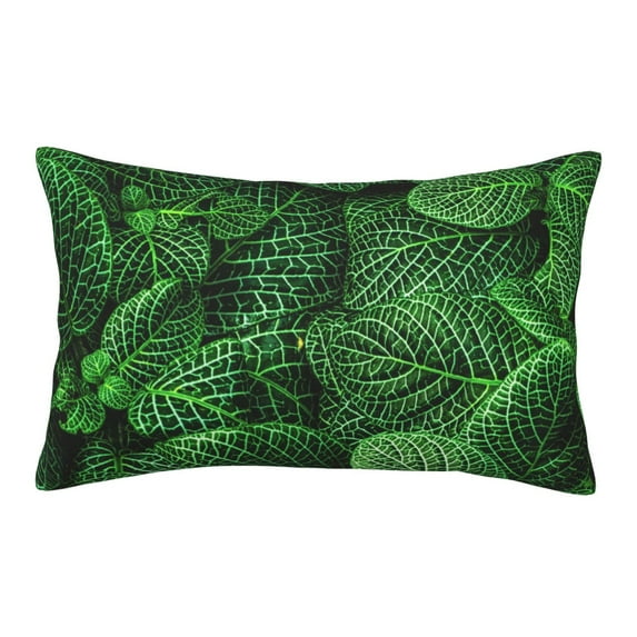Fotbe Natural Green Leaves Pillow Cases - Envelope Closure - Luxury, Extra Soft, Cooling Pillow Covers - Wrinkle, Fade, Stain Resistant-16"x24"