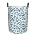 thumbnail image 1 of Fotbe Nautical Theme Anchors Laundry Basket with Handles, Waterproof Large Laundry Hamper, Wash Bag for Corner Dorm, Rolling Laundry Basket with Handles-Small, 1 of 8
