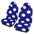 thumbnail image 1 of Fotbe Navy And White Polka Dot Pattern Automotive Seat Covers for Cars Trucks and SUVs – Car Seat Covers for Front Seats,Protective Seat Covers,Vehicle Seat Covers, Set of 2, 1 of 1