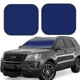 thumbnail image 1 of Fotbe Navy Blue 2-Piece Car Windshield Sun Shade | Sun Blocker for Car Windshield | Foldable Automotive Interior Accessories for Sun Protection-Large, 1 of 7